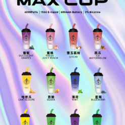 UIKA MAX CUP 奶茶杯6000口｜超長續航一次性電子菸｜12款多元口味選擇｜時尚便攜設計｜台灣現貨 7-11到付