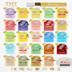 TNT Vape T·ONE 電子菸弹 - 5種系列24種口味选择,3%尼古丁,一盒3入(3*4ml),通用一代煙彈,台灣現貨 711到付